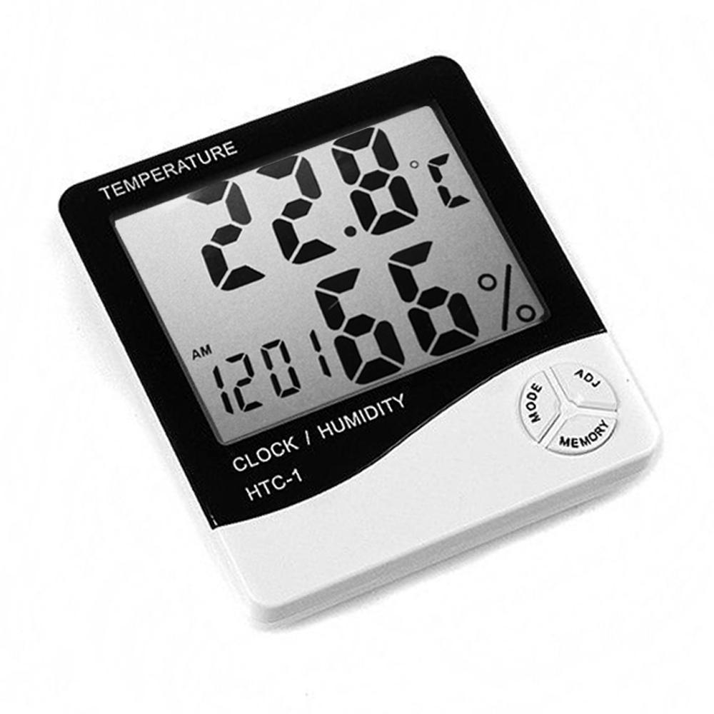 HTC-1 Temperature Humidity Clock Digital Meter Clock Temperature